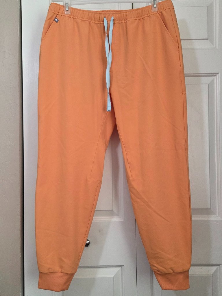 Figs Men's Jogger Scrub Pants (Xl) - Shaka Orange - Limited Edition Color